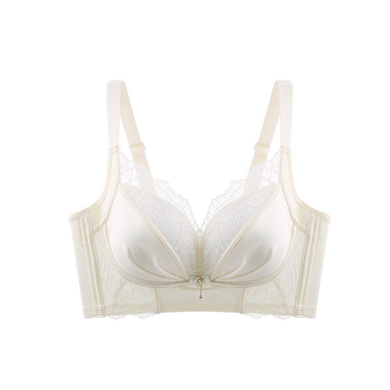 

Satin Lace Push-Up Bra: Wire-Free, Adjustable Shapewear for Small Chests 40/90C