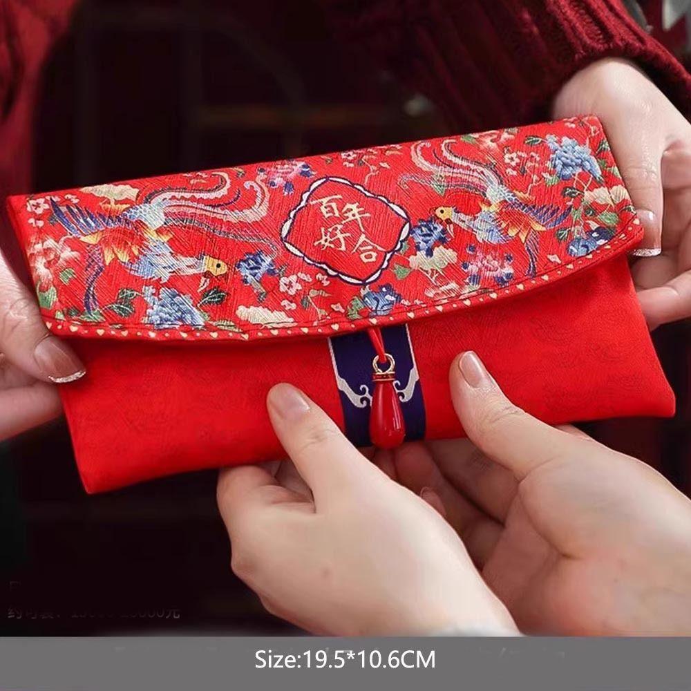 Best Wishes Wedding Red Envelope Multiple Patterns Red Money Packet HongBao Spring Festival