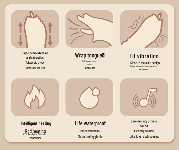 Long Love Automatic Thrusting Vibrator & Masturbator for Women – Massage AV Stick Adult Sex Toy.
