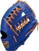 ZETT Youth Baseball Ground Royal Blue x Oak Brown Size BJG762650 Glove, Hero, All-Around, Left-Handed Throw, (2536), L,