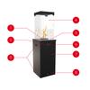 Gas Heater PATIO LIGHT Black