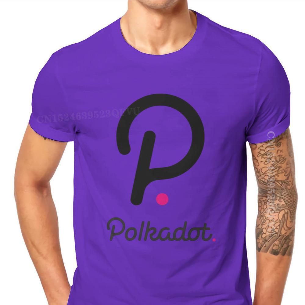 Polkadot Cryptocurrency Crypto Miner Men T Shirts Classic Graphic Big Size Vintage Tshirts Top Sell Harajuku Men Tshirt Clothing