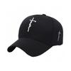 Embroidered Cross Casual Baseball Cap Men's Women's Youth Adjustable Hat
