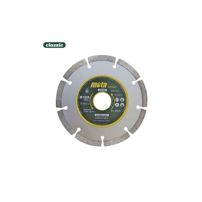 Lazer Kesimli Segmentli Elmas Disk ø115mm Clp18 Ss115 Mota