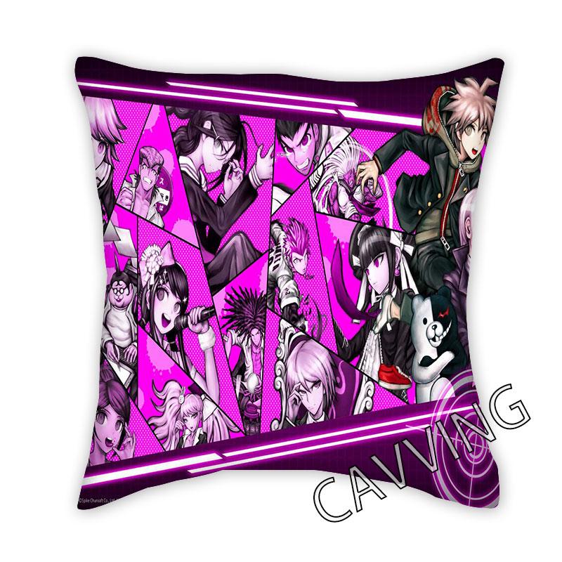 

Danganronpa 3D-печатные декоративные наволочки из полиэстера Бросок Чехол для подушки Квадратные чехлы на молнии Подарки для фанатов
