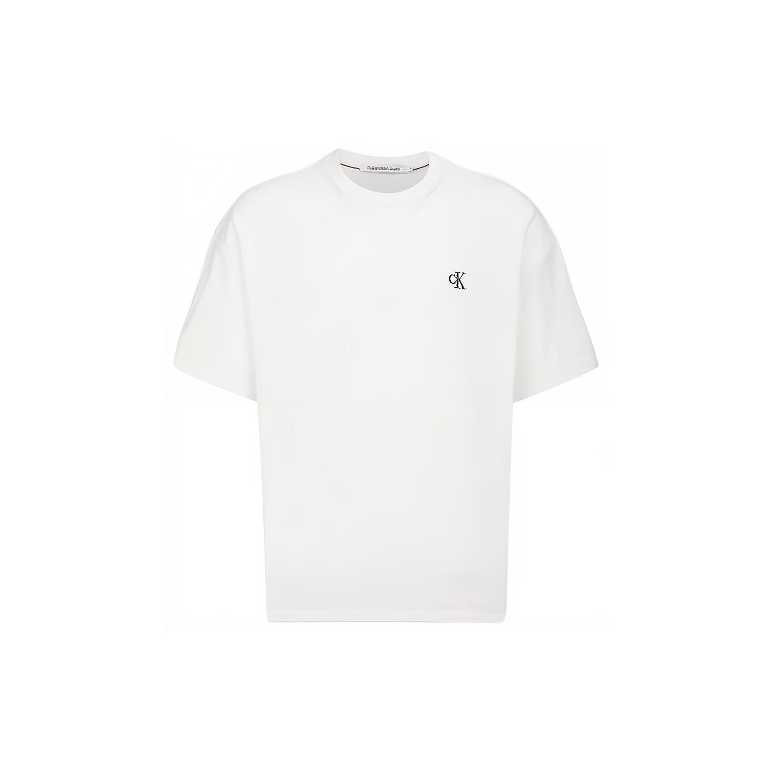 

Calvin Klein SS23 Футболка с круглым вырезом и логотипом Alphabet, топы унисекс, белая J400280-YAF XL