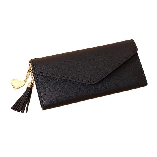 Women Slim Card Wallet Short Long Wallet with ID Window Zippered Coin Pocket Card Holder Wallet for Travel Shopping