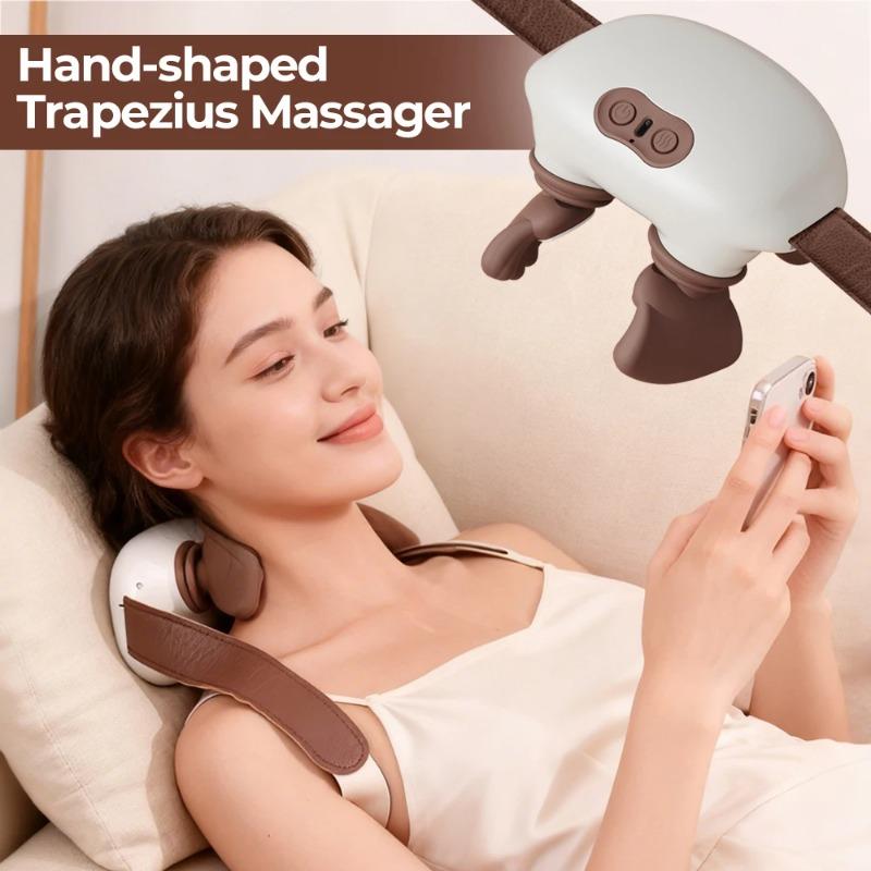 2026 New Muscle Recovery Gift Bionic Pressure Neck Massager Back and Shoulder Massager Electric Kneading Neck Deep Massage Muscle Relax
