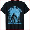 Leave No Trace America National Parks Funny Bigfoot Black Cotton T-Shirt Unisex T-Shirt