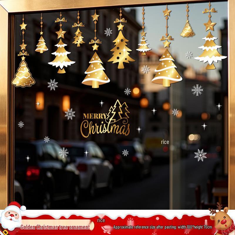 Santa Claus Window Cling Christmas Decoration Decal