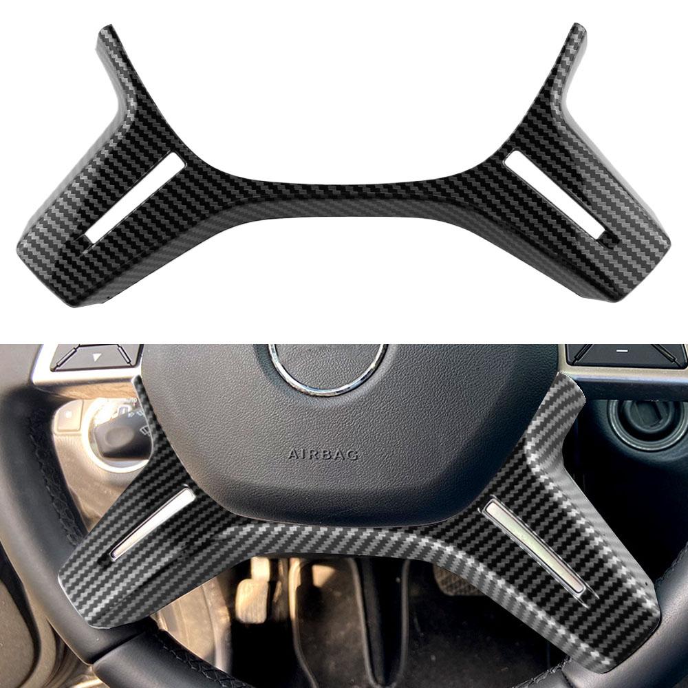 

Наклейка на крышку рулевого колеса из АБС-хрома для Mercedes Benz C E Class ML GL W204 W212 X166 W166 11-16 Аксессуары для отделки автомобиля чёрный