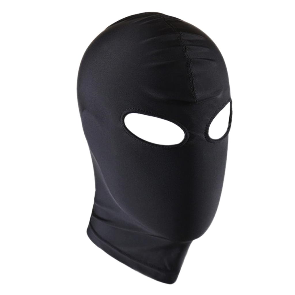 Unisex Uomo Donna Maschera a pieno facciale Maschera per la testa in lattice Metallizzato lucido Occhi aperti Bocca Cosplay Copricapo Cappuccio per giochi di ruolo Costume