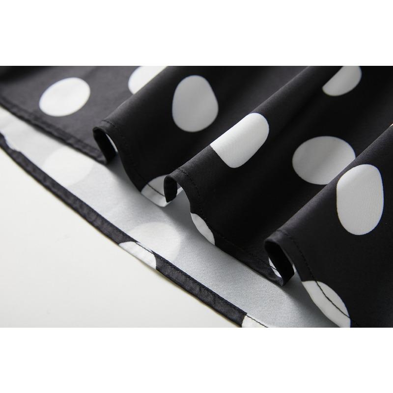 Summer Women Vintage Polka Dot Print Spaghetti Strap Long Midi Party Dresses