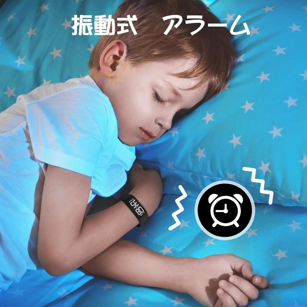 Digitale Uhr für Jungen und Aktivität IP67 Wiederaufladbare Sportuhr mit Datum Geburtstag Beliebtes Geschenk für Grund- und Mittelschüler Enthält Japanisch