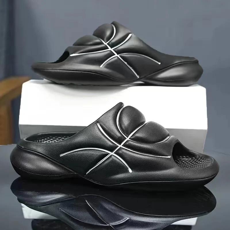 Summer Men Designer Slippers Indoor Outdoor Sandals Beach Casual Shoes Soft Sole Men Flip-flops Men's Sandals Big Size 40-47