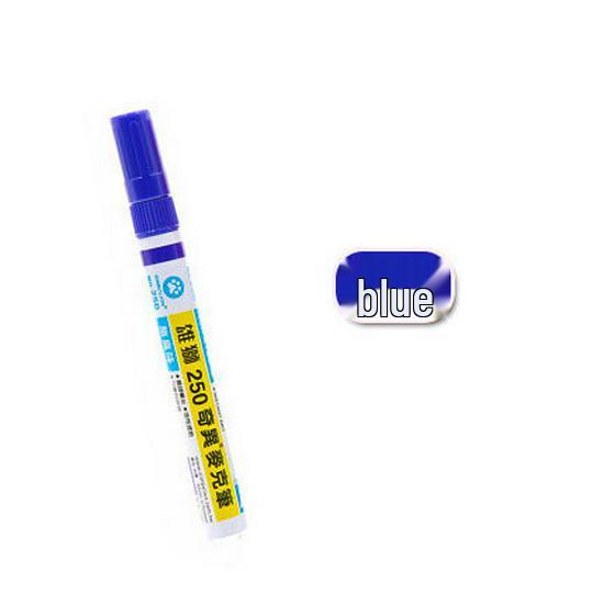 Simbalion 250 Permanent Oil-Based Markers, 8 Colors синий