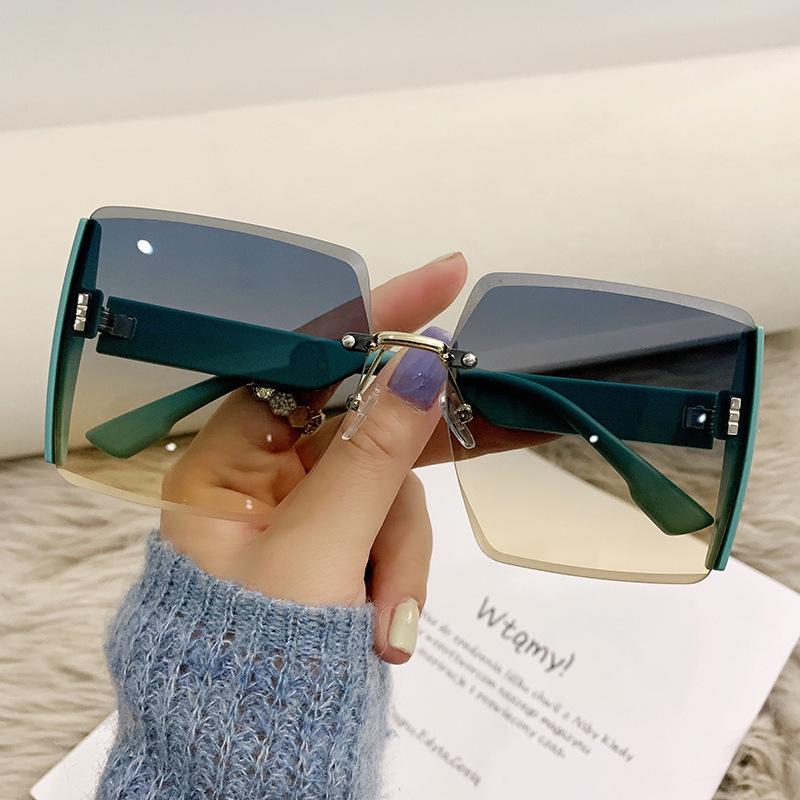 2022 Trendy Women s Rimless UV Protection Sunglasses - Celebrity Style