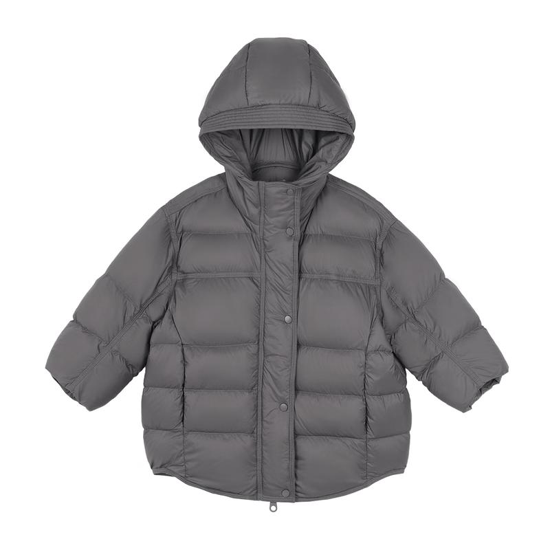 LUSON Okids Girls' Mid-Length Thickened Duck Down Jacket