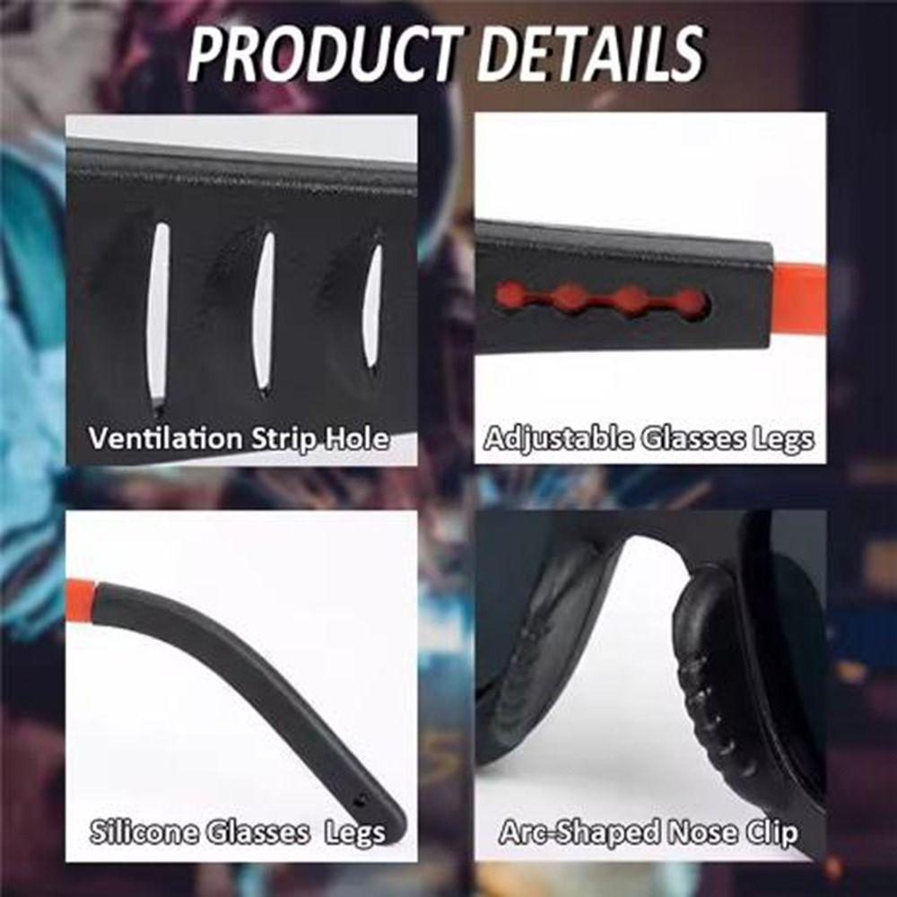 Anti-glare Automatic Dimming Welding Glasses Solar Powered Welder Glasses  Electric Welding