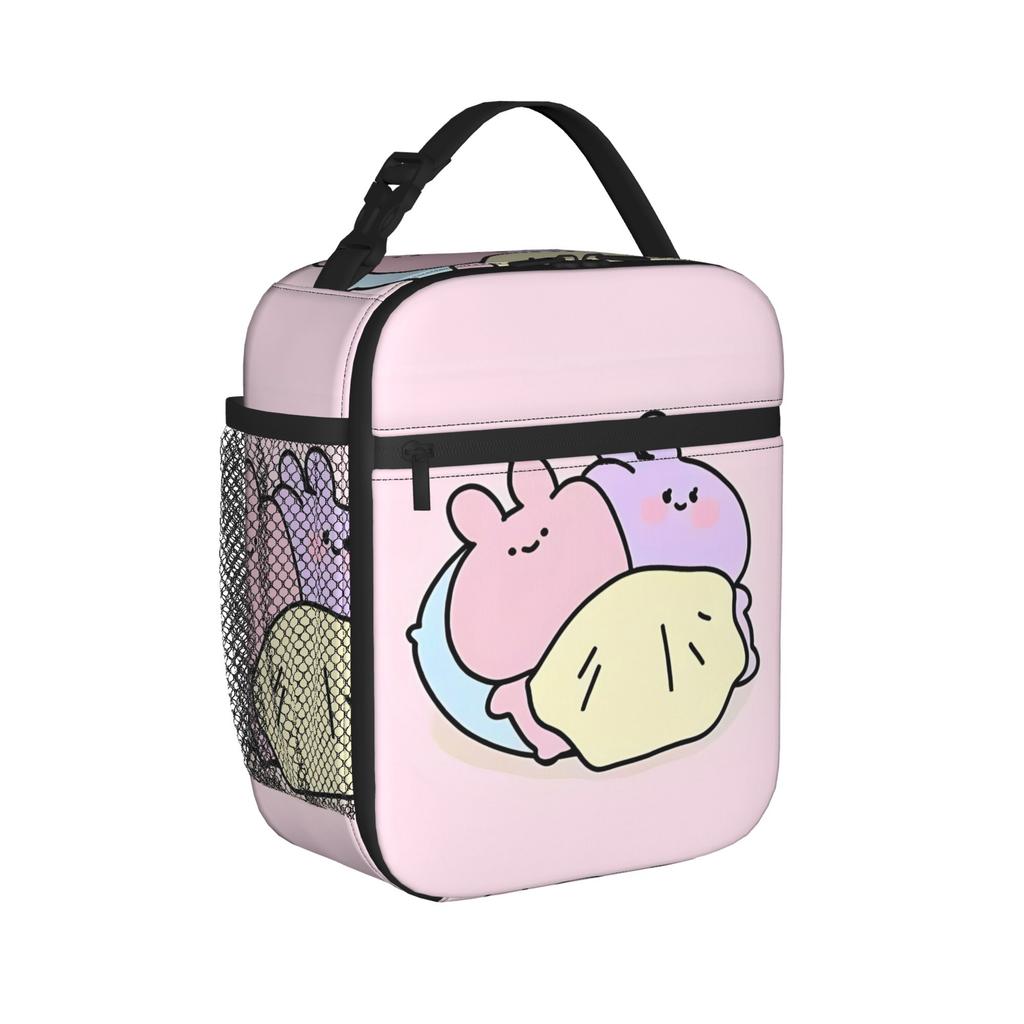 Asamimichaan Asleep Insulated Lunch Bags High Capacity Asamimi Reusable Thermal Bag Tote Lunch Box Office Food Storage Bags