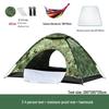 OEING 3-4 Person Ultralight Rainproof Camouflage Camping Tent Set