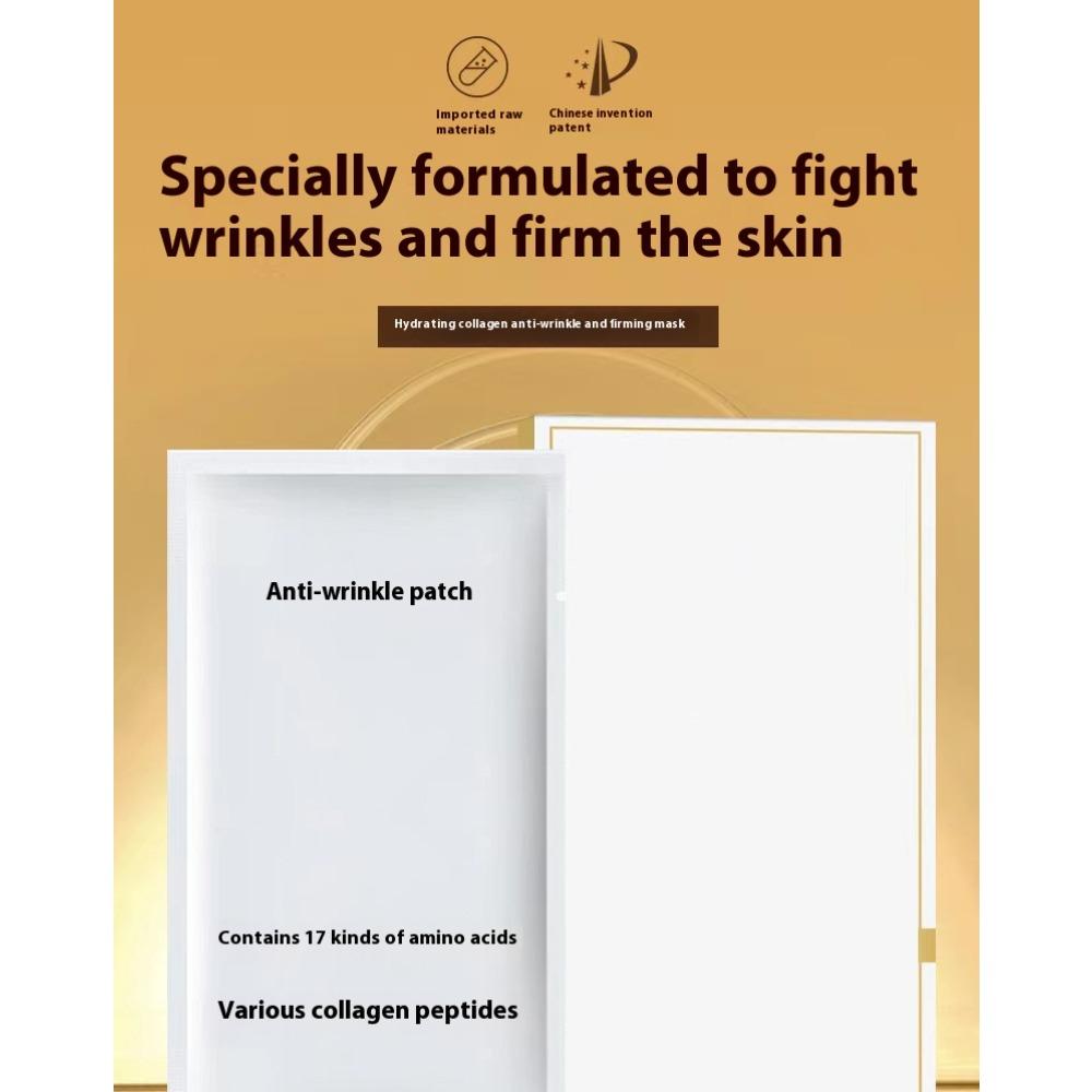 Bílá transparentní stahující křišťálová maska proti vráskám kolagenová hydratační vstřebatelný split