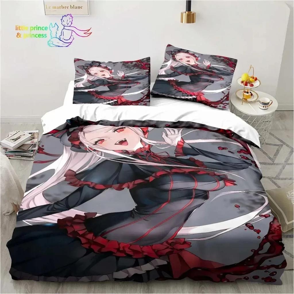 3D Print Albedo Overload Bedding Set Single Twin Full Queen King Size Bed Set Bedroom Hentai Anime Girl Bedding Gift
