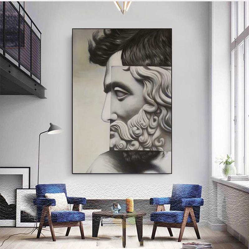 Moderne Abstrakte David Skulptur Leinwand Malerei Poster und Drucke Wand Kunst Bilder für Wohnzimmer Dekoration Drop Shipping