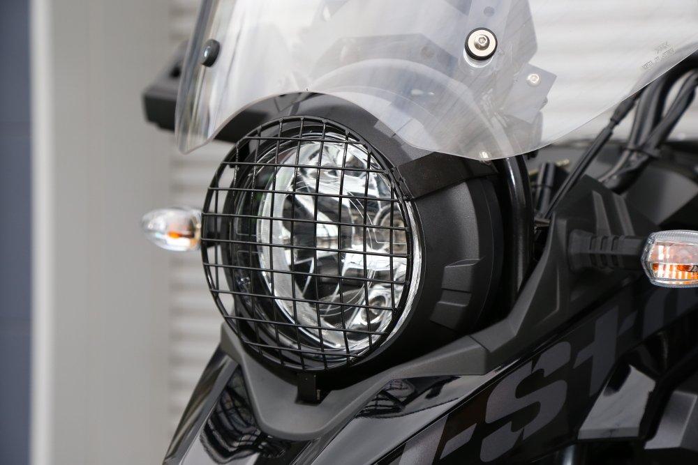 Kijima Motorcycle Parts Headlight Guard for Suzuki V-Strom 250, Black, 205-5121