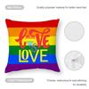 Pillow Case Sofa Living Room Bedroom Double-Sided Printing Homosexual Rainbow Flag Square Cushion Nap Time Pillow Case