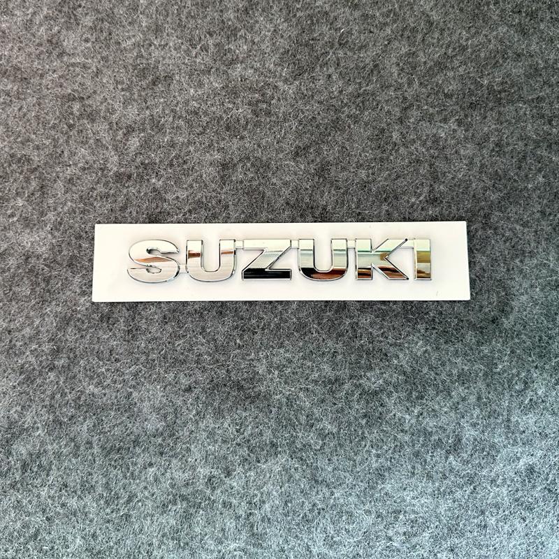 ABS Silver Front Grille Rear Trunk Emblem Stickers for SUZUKI SWIFT 3D Car Logo Badge Waterproof Auto Styling Accessories