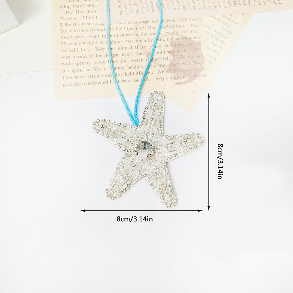 Beaded Patch Sequin Rhinestones Hanging Rope Keyring Seashell Conch Pearls Bag Pendants Embellishing Bag Clothing Lanyard Hot