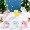10 / 20PCS Glow In The Dark Cow Figurines Luminous Mini Resin Christmas Decor Ideal For Xmas Tree Fairy Garden Holiday Present