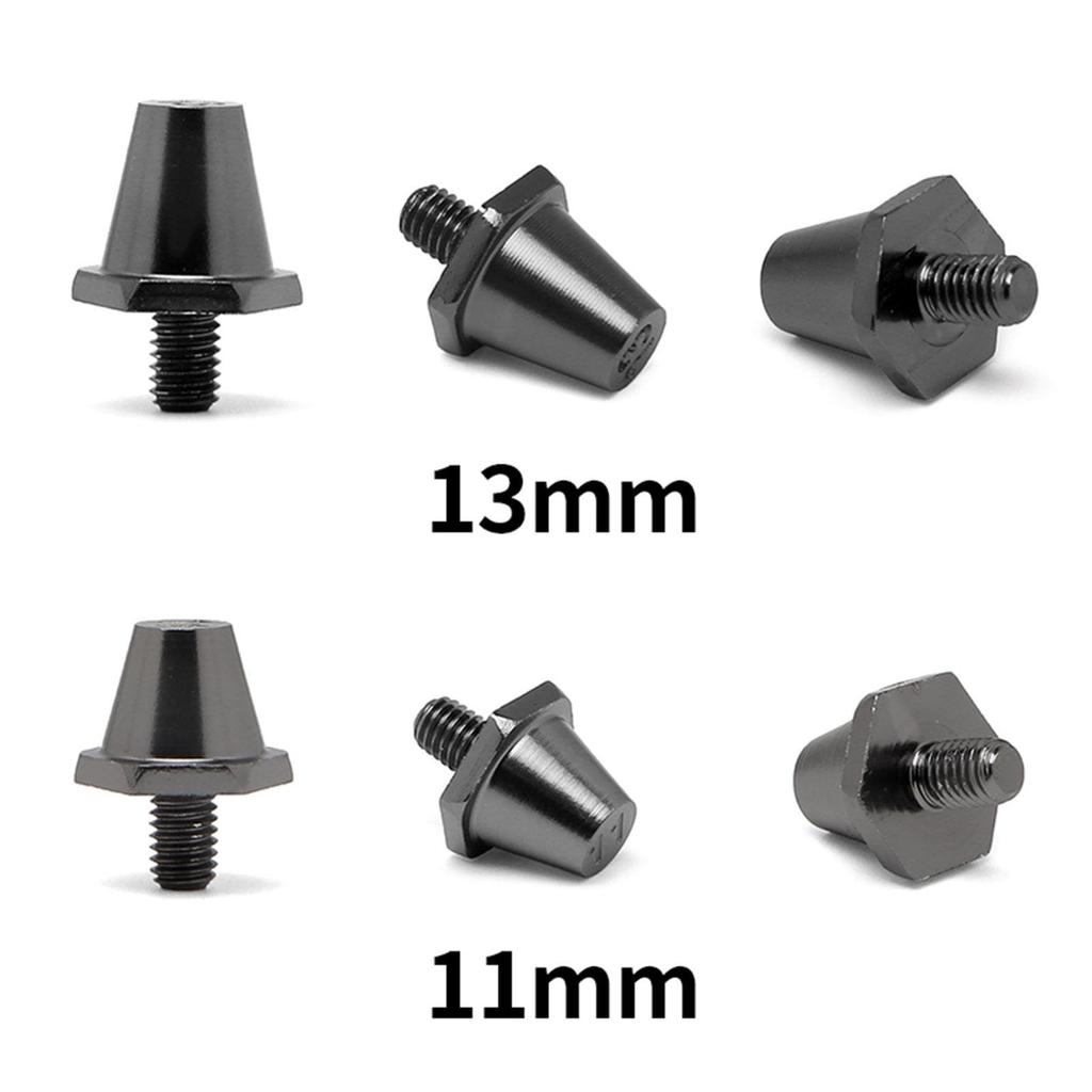 GUOOL 12x Soccer Boot Studs Soccer Studs 11mm 13mm Professional Threaded Screws 5mm Diameter Replacement Spikes for Indoor Outdoor Sports