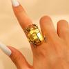 Retro Opening Insect Ring Metal Cicada And Beetle Animal Ring Women'S Trend Jewelry Accessories
