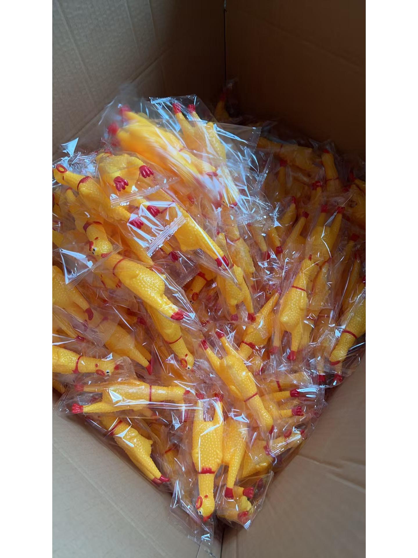 

Забавная виниловая кричащая курица - Большой, средний, маленький размеры для креативных розыгрышей и снятия стресса