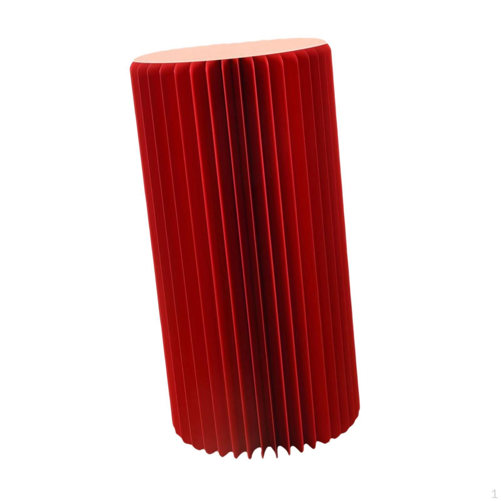 

Цилиндрическая подставка для торта Цилиндрическая витрина Складная для мероприятий Юбилейная церемония 30cmx60cm