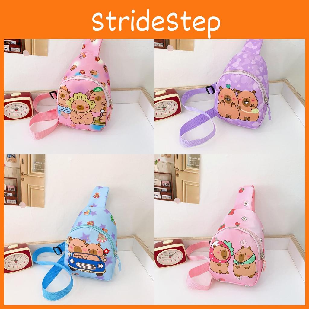 Childrens Crossbody Capybara Bag Cute Cartoon Design Lightweight Material Nylon
