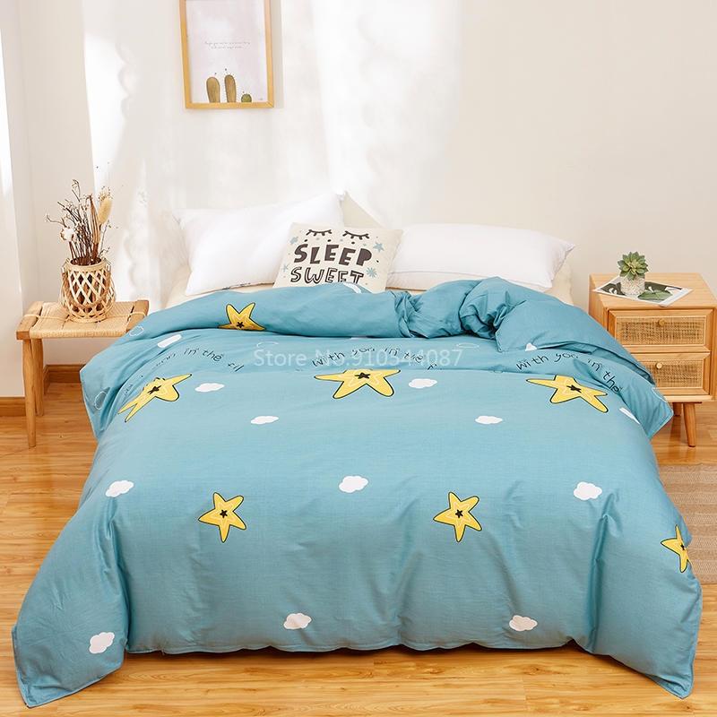 Sunflower Flowers Cotton Duvet Cover Printed Quilt Cover with Zipper Single Double Queen King Comforter Blanket Case Textile 1pc