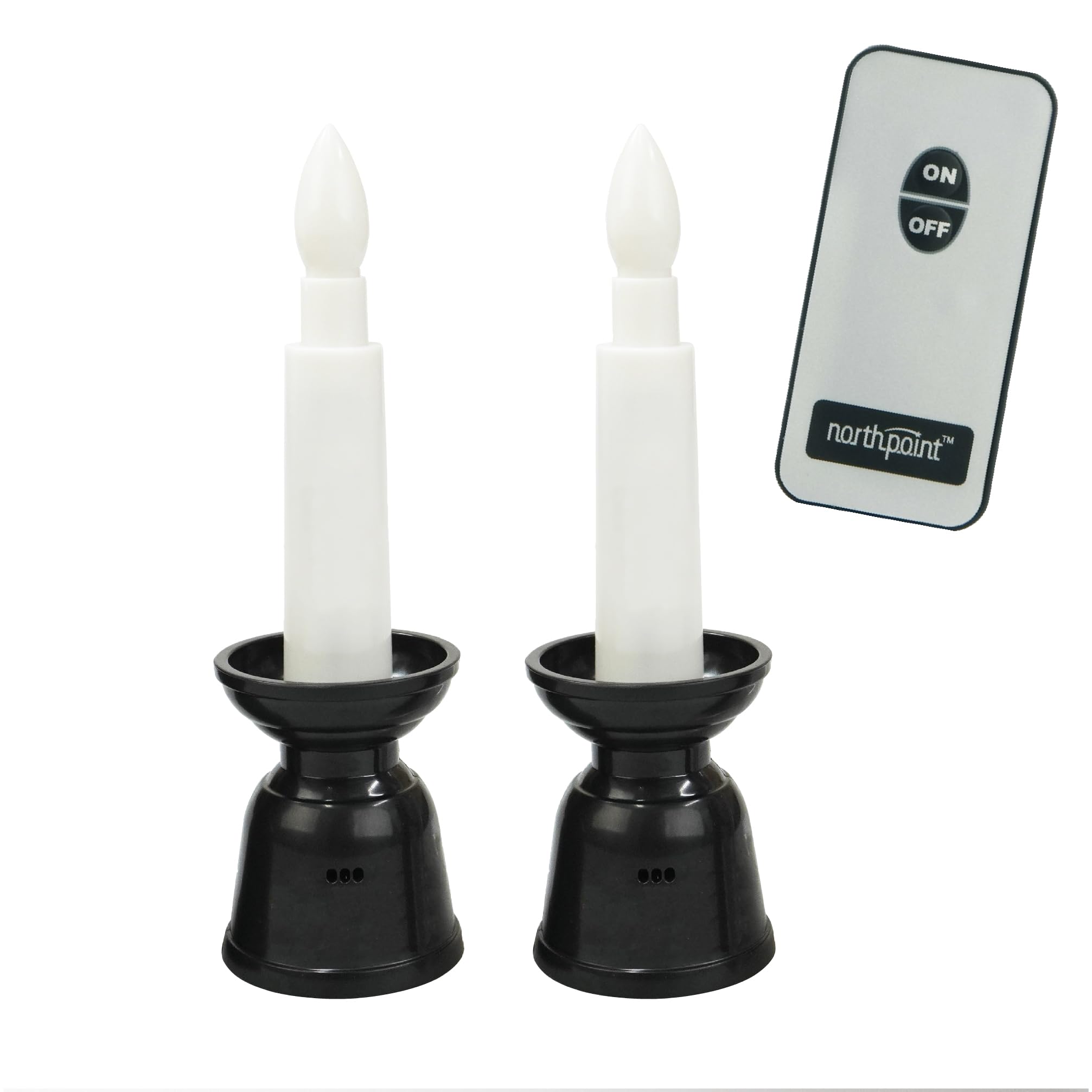 

Fine Remote Control LED Candle Mini III, Flameless, AAA Size, Automatically Turns Off After 10 Minutes, FIN-1024BK