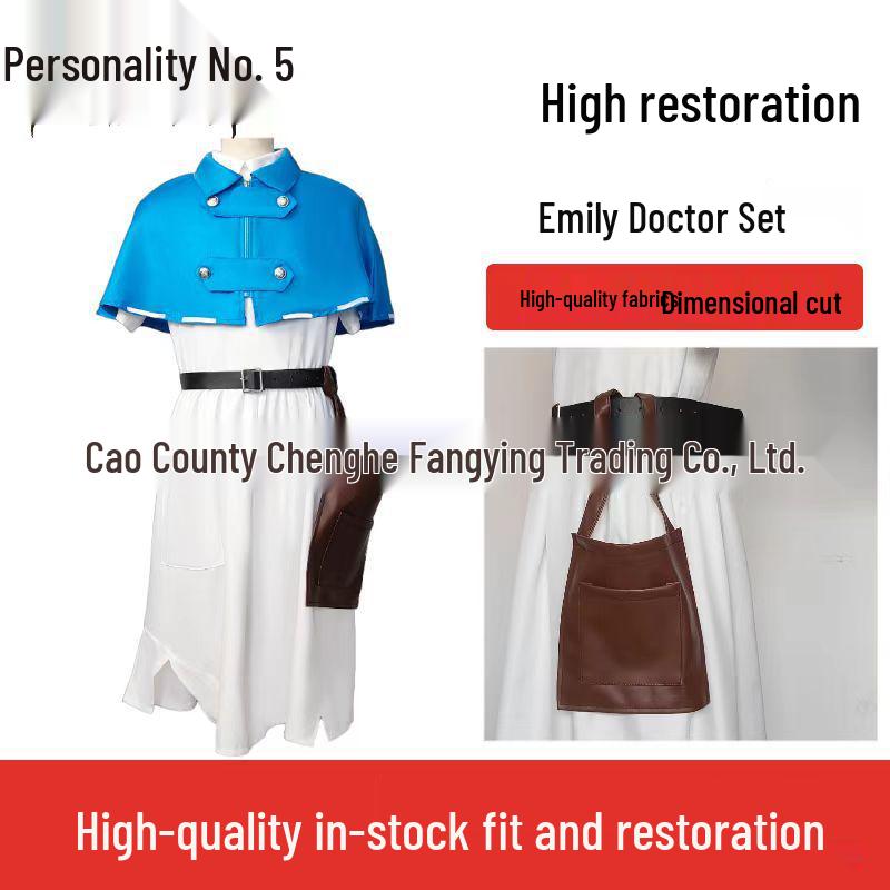 Cross-Border Identity V Emily Dyer Doctor Cosplay Costume