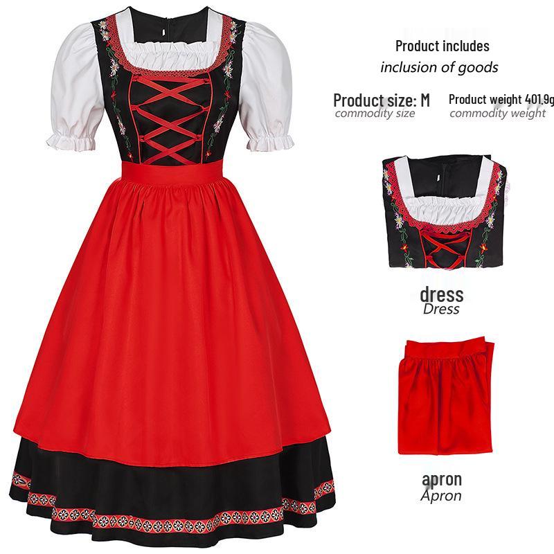 Munich Beer Festival Halloween Cosplay Embroidered Skirt Costume