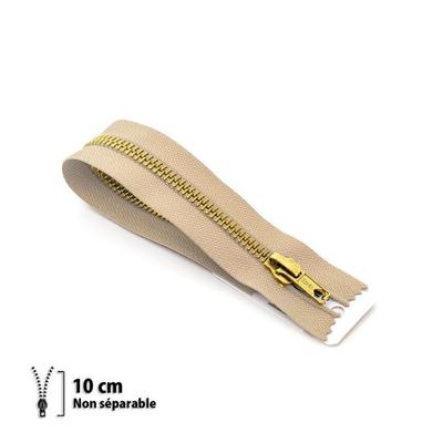 Fermeture éclair Z14 - laiton Non séparable 6mm - 10 cm - 7114940010