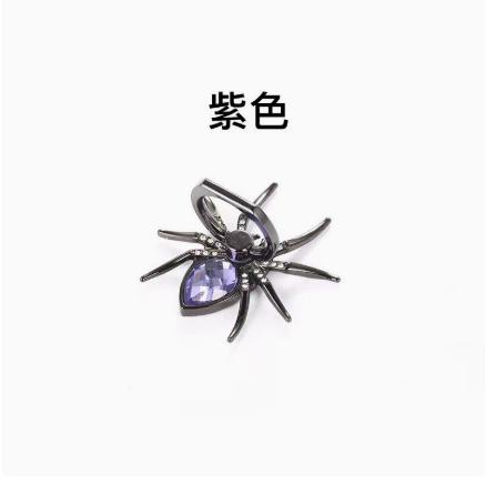 Phone Ring Holder Stand Spider Shape Metal Finger Grip Rotatable Mobile Phone Mount Compatible with Smartphones and Tablets