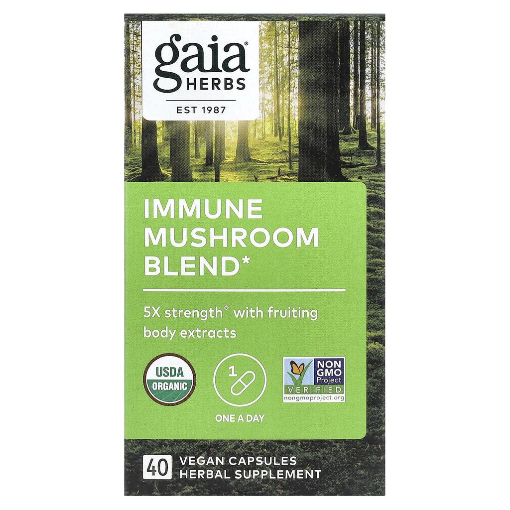 Immune Boosting Mushroom Blend, 40 Veggie Capsules