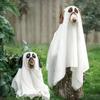 Funny Breathable Dog Ghost Cape Scary Decorative Ghost Dog Cloak Soft Pet Cosplay Clothes Halloween