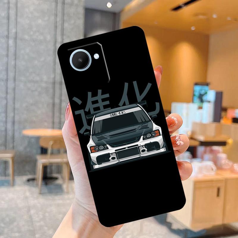 Чехол JDM Car Evo для Realme C55 C33 C31 C35 C30 C11 C15 C25s C21Y GT Neo 5 3T 2T 8 9 10 11 Pro Plus Realme 10 4G