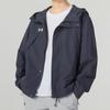 Under Armour Solid Logo Outdoor Training Running Fitness Woven Hooded Jacket Men Jackets Grey 23600401-013