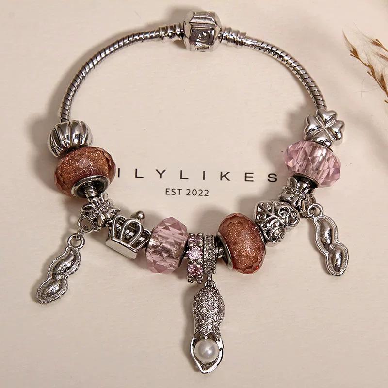 Elegant Women's Bracelet – Luxury Retro Beaded Design with Panjia Style for a High-End, Exquisite Feel.