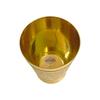 Brass Dining Glass || Drinking Brass Glass || Brass Tumbler with Embosed Design - Capacity 300 ml (Pack of 2 Glasses)